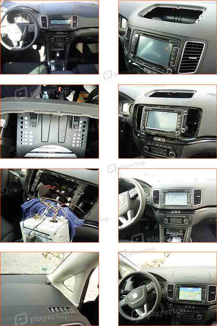 installation autoradio seat alhambra 2011